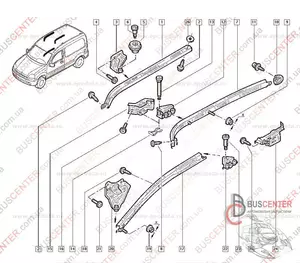 Направляющая боковой правой сдвижной двери верхняя (лыжа, рельса) Renault Kangoo 7700303516 Направляющая боковой правой сдвижной двери верхняя (лыжа, рельса) Renault Kangoo 7700303516