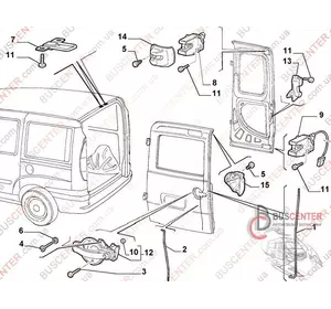 Накладка замка двери задней левой верхняя (декоративная ) Fiat Doblo 735296660 Накладка замка двери задней левой верхняя (декоративная ) Fiat Doblo 735296660