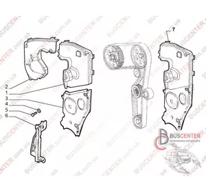 Защита ремня ГРМ внутренняя Fiat Doblo 55216328 Защита ремня ГРМ внутренняя Fiat Doblo 55216328