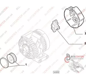 Шкив генератора демпферный 6 ручейковый Fiat Doblo 77364723 AFP6002 Шкив генератора демпферный 6 ручейковый Fiat Doblo 77364723 AFP6002