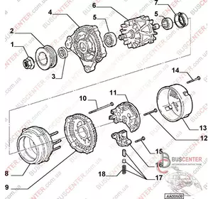 Щетки генератора 4.0X6.0X17.5 (комплект - 2 шт) Opel Combo 9943987 7714-0026 Щетки генератора 4.0X6.0X17.5 (комплект - 2 шт) Opel Combo 9943987 7714-0026