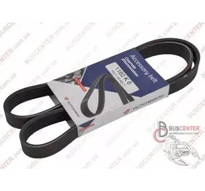 Ремень ручейковый 6 PK 1160 Fiat Ducato 504092340 HU 1160 K 6 Ремень ручейковый 6 PK 1160 Fiat Ducato 504092340 HU 1160 K 6