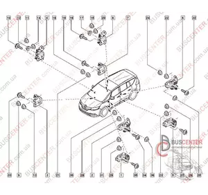 Навес двери правый верхний (петля) Renault Espace ES715057R 804002335R Навес двери правый верхний (петля) Renault Espace ES715057R 804002335R