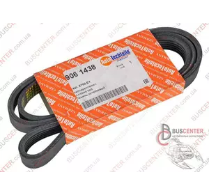 Ремень ручейковый 6 PK 1438 Fiat Scudo 9641198680 906 1438 Ремень ручейковый 6 PK 1438 Fiat Scudo 9641198680 906 1438