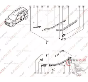Ролик боковой сдвижной двери средний (ремкомплект) Dacia Dokker 777643981R DD 02 Ролик боковой сдвижной двери средний (ремкомплект) Dacia Dokker 777643981R DD 02