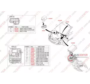 Проводка моторного отсека (подкапотная) Hyundai I 40 912003Z010 912003Z010