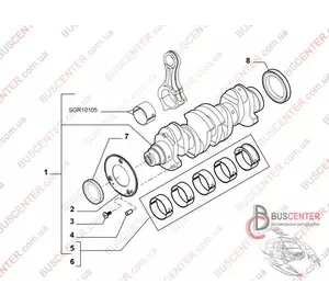 Сальник коленвала передний Fiat Ducato 504014155 EL749250 Сальник коленвала передний Fiat Ducato 504014155 EL749250
