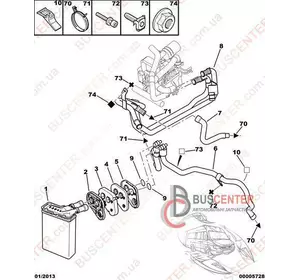 Радиатор печки (обогреватель, отопитель салона) Citroen Berlingo 6448 78 2324N8-2 Радиатор печки (обогреватель, отопитель салона) Citroen Berlingo 6448 78 2324N8-2