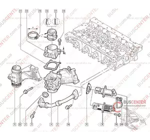 Кронштейн EGR Renault Master 8200276591 Кронштейн EGR Renault Master 8200276591