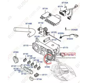 Блок управления печкой Hyundai H-1 Starex 972604A001 Блок управления печкой Hyundai H-1 Starex 972604A001