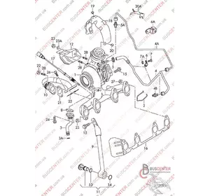 Трубка подачи масла на турбину (маслопровод) Volkswagen Caddy 03G 145 771 R 92159 Трубка подачи масла на турбину (маслопровод) Volkswagen Caddy 03G 145 771 R 92159