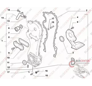 Сальник коленвала передний Fiat Ulysse 55186757 Сальник коленвала передний Fiat Ulysse 55186757