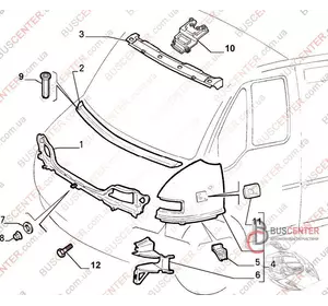 Крыло переднее левое Fiat Ducato 1302270080 FT89340 Крыло переднее левое Fiat Ducato 1302270080 FT89340