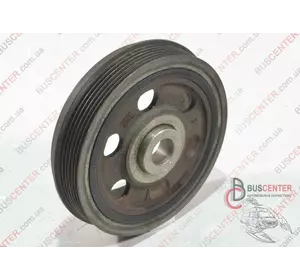 Шкив коленвала демпферный 6 ручейков Fiat Ducato 500332292 Шкив коленвала демпферный 6 ручейков Fiat Ducato 500332292