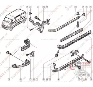 Ролик боковой левой сдвижной двери верхний Renault Master 8200080747 Ролик боковой левой сдвижной двери верхний Renault Master 8200080747