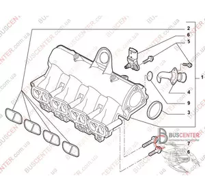 Прокладка впускного коллектора (проставка, манжет, уплотнитель, сальник, резинка "1 шт") Fiat Doblo 71749369 71-39538-00 Прокладка впускного коллектора (проставка, манжет, уплотнитель, сальник, резинка "1 шт") Fiat Doblo 71749369 71-39538-00
