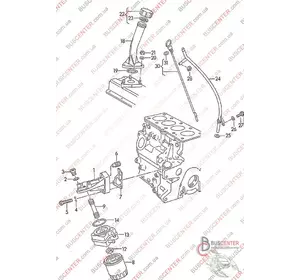 Корпус щупа уровня масла Volkswagen Transporter 028115629E Корпус щупа уровня масла Volkswagen Transporter 028115629E