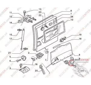 Навес двери задней ляды левый (петля) Fiat Ulysse 1473713080 Навес двери задней ляды левый (петля) Fiat Ulysse 1473713080