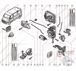 Замок двери задней верхний/ нижний (защелка) Renault Mascott 7700351415 8200031628 Замок двери задней верхний/ нижний (защелка) Renault Mascott 7700351415 8200031628