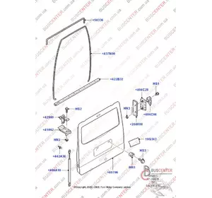 Навес двери задней ляды (петля) Ford Transit 1C15V42916AD 1C15-V42916-AC Навес двери задней ляды (петля) Ford Transit 1C15V42916AD 1C15-V42916-AC