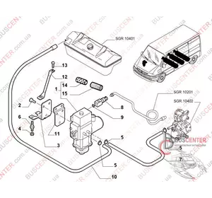 Датчик давления топлива (передатчик) Fiat Ducato 1338808080 1347062080