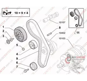 Болт крепления коленвала Fiat Doblo 46778599 Болт крепления коленвала Fiat Doblo 46778599