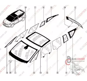 Стекло задней правой двери    Renault Espace 823000430R 823007673R Стекло задней правой двери    Renault Espace 823000430R 823007673R