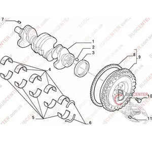Сальник коленвала задний Fiat Ducato 9614379380 P77465-01 Сальник коленвала задний Fiat Ducato 9614379380 P77465-01