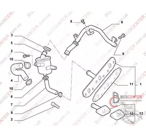 Трубка масляная Fiat Doblo 51773229 Трубка масляная Fiat Doblo 51773229