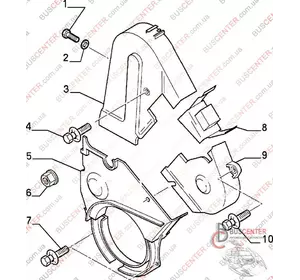 Защита ремня ГРМ верхняя Fiat Scudo 9617085780 Защита ремня ГРМ верхняя Fiat Scudo 9617085780