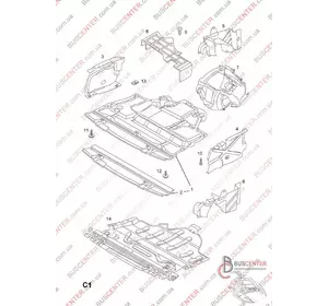 Защита двигателя пластик нижняя Renault Trafic 8200094191 93850167 Защита двигателя пластик нижняя Renault Trafic 8200094191 93850167