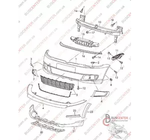 Спойлер переднего бампера Volkswagen Touran 1T0805903D Спойлер переднего бампера Volkswagen Touran 1T0805903D