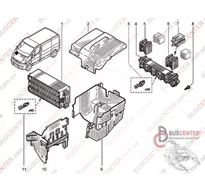 Корпус блока предохранителей Renault Trafic 8200490001 93856636 Корпус блока предохранителей Renault Trafic 8200490001 93856636