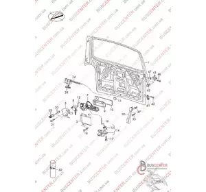 Замок двери задней распашной левой нижний Volkswagen Transporter 7H0827505 Замок двери задней распашной левой нижний Volkswagen Transporter 7H0827505