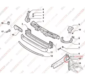 Установочная панель передняя правая часть (уголок) Fiat Doblo 51825940 Установочная панель передняя правая часть (уголок) Fiat Doblo 51825940