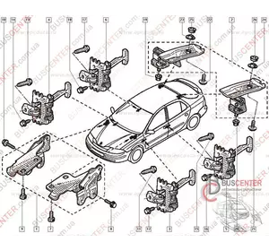 Навес двери задней ляды (петля, седан) Renault Laguna 7701206964 Навес двери задней ляды (петля, седан) Renault Laguna 7701206964