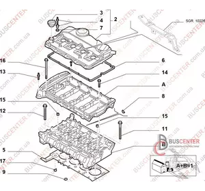 Крышка клапанная (крышка ГБЦ "EURO4") Ford Transit 6C1 Q6K 271 BH FSE 11-260-005 Крышка клапанная (крышка ГБЦ "EURO4") Ford Transit 6C1 Q6K 271 BH FSE 11-260-005