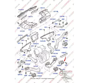 Воздуховод отопителя (печки, отопителя) Ford Transit 6C11-18D405-A 6C1118D405A Воздуховод отопителя (печки, отопителя) Ford Transit 6C11-18D405-A 6C1118D405A